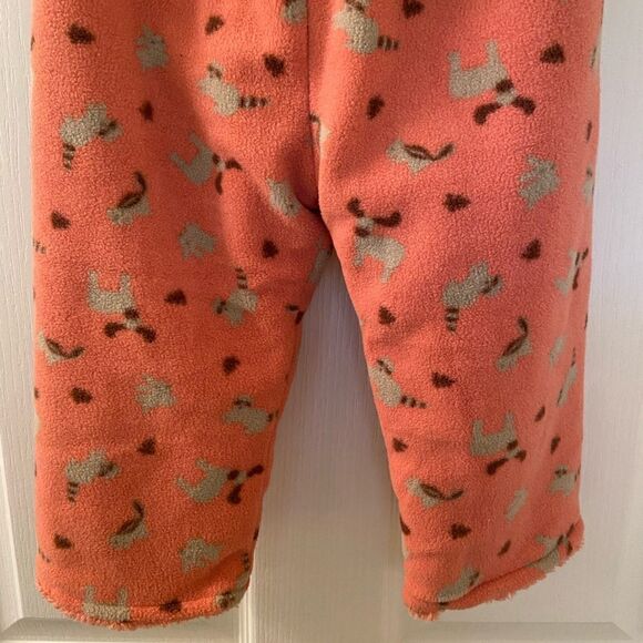 Green Sprouts Eco Circle Fleece Pants Forest Friends Pink Size XL 2 years NWT - Picture 3 of 9